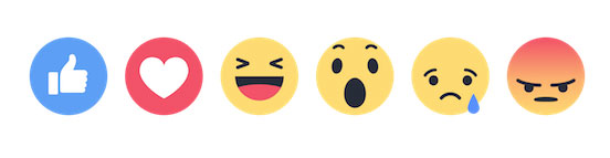 facebook reactions symbols