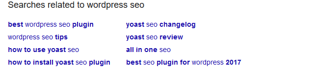google related search queries