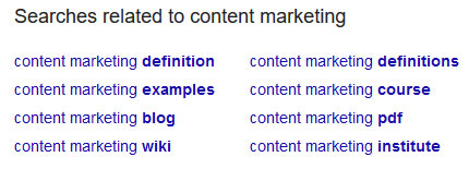 use google related search for generating blog content
