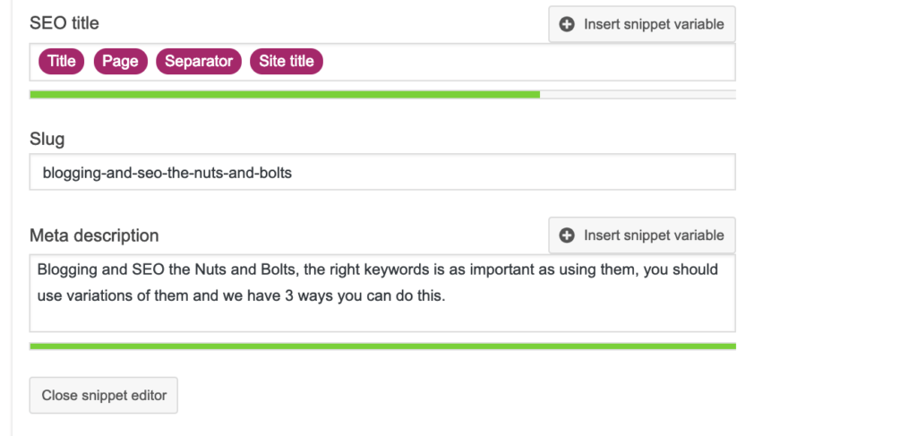 BLOGGING AND SEO THE NUTS AND BOLTS