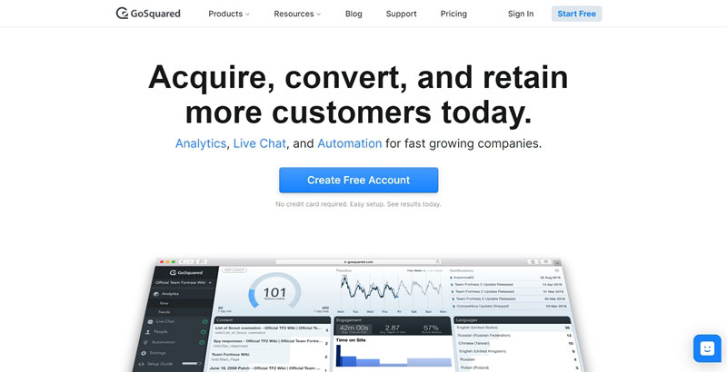 gosquared is a google analytics alternative