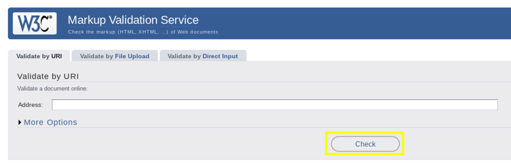 The W3C Markup Validation Tool.