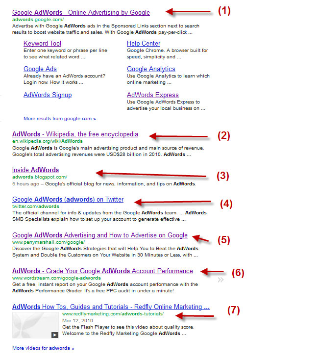 google layout changes include less than ten listing per page