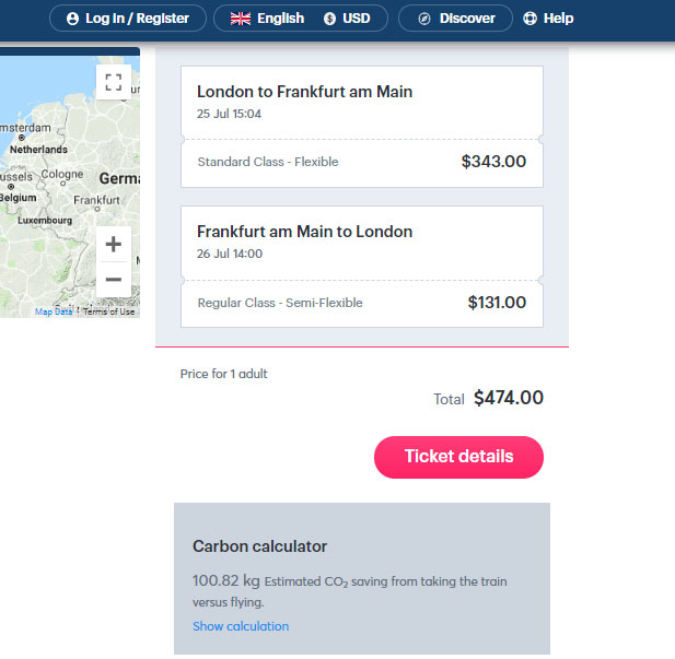 loco2 carbon emission calculator