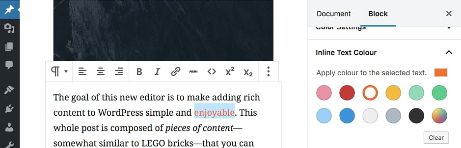 advanced rich text tools for gutenberg