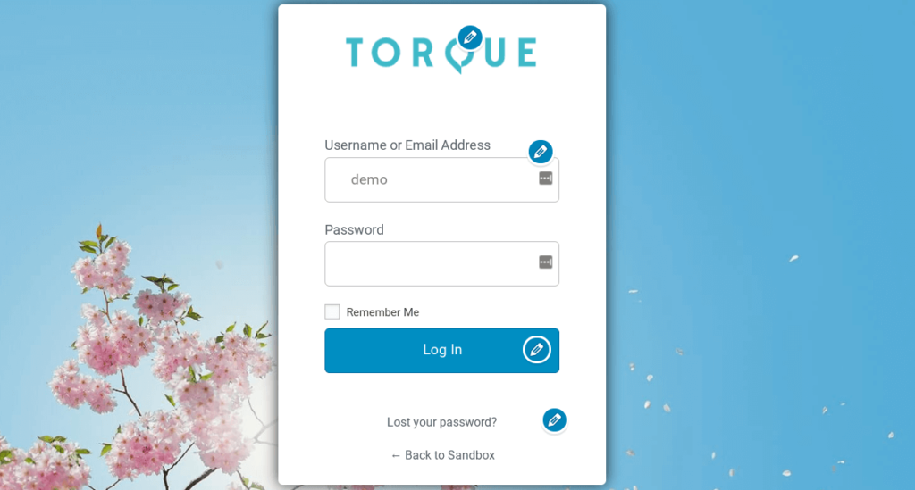 Customized WordPress login page using LoginPress plugin.