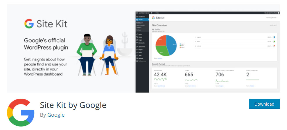 google site kit wordpress plugin in directory