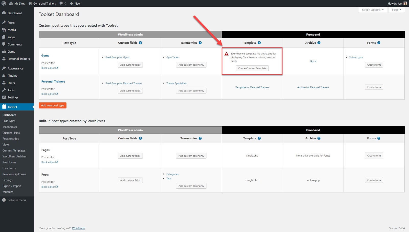 How to create a content template 