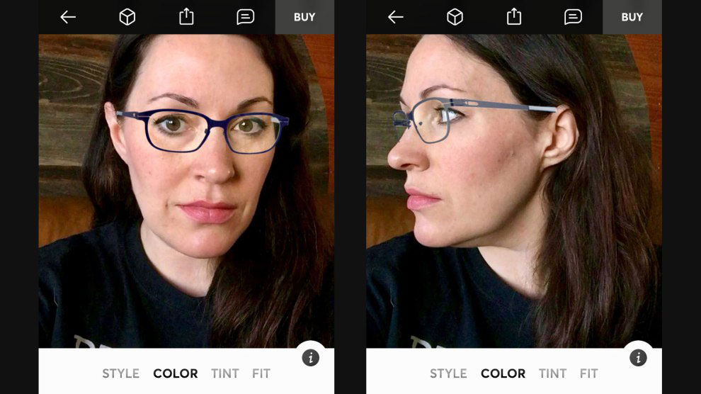 virtually try on glasses before buying
