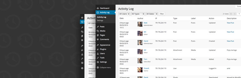 activity log wordpress plugin