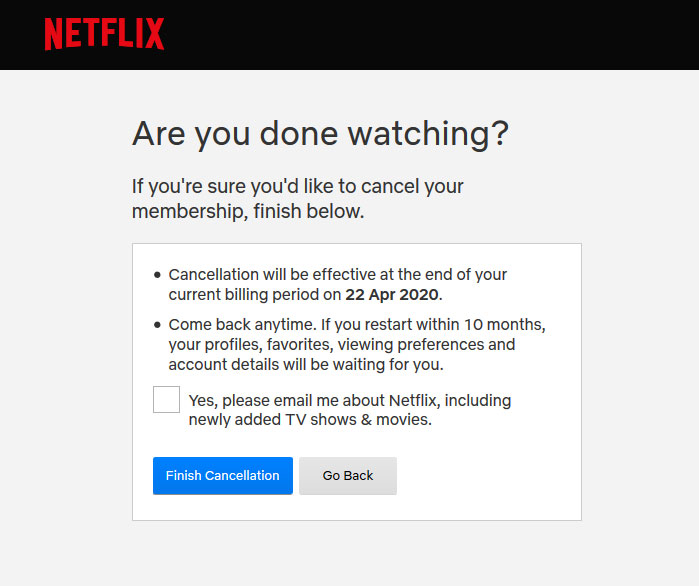 small business owners cancel non essential services like netflix during the coronavirus crisis